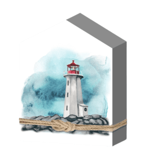 Add a touch of coastal charm to your space with this beautifully designed lighthouse wall art. Featuring a watercolor-style lighthouse standing tall against a serene ocean background, this beach-themed decor evokes a sense of tranquility and maritime adventure. Crafted in a 15x20 cm (6"x8") wooden block with a stylish 3D effect, this piece is perfect for nautical, coastal, or seaside-inspired interiors. A rustic rope accent enhances its seaside aesthetic, making it an ideal addition to your living room, bedroom, bathroom, or beach house decor. Key Features: ✔ Size: 15x20 cm (6"x8") – Compact and versatile for shelf or wall display ✔ Material: High-quality wooden block with a wrapped rope detail ✔ Design: Watercolor lighthouse illustration with ocean-inspired hues ✔ Style: Nautical, coastal, maritime, beach house decor ✔ Placement: Ideal for living rooms, bedrooms, bathrooms, or beach cottages Perfect Gift Idea: This lighthouse decor makes a thoughtful gift for ocean lovers, sailors, or those who appreciate nautical-themed art.