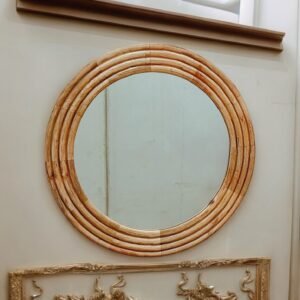 round wooden wall art 